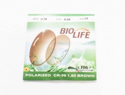  BIO LIFE POLARIZED CR-39  75 1.50  :-4.25 - -6.00 - - "  ", .   